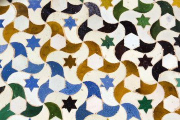 Moisaic in Alhambra, Granada. - 49461480