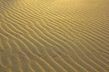 Sand on the beach.