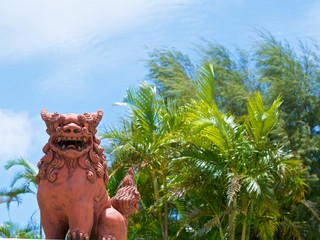 Okinawa Japan   A talisman against evil