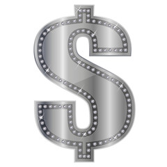 ドル　フレーム　ダイヤモンド　エンブレム
