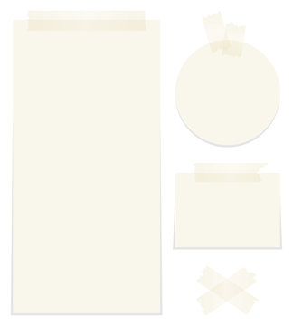 Set Paper Tapes Beige