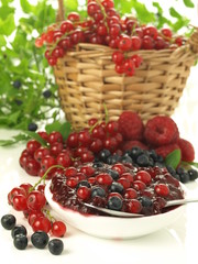 Jam from fresh fruits