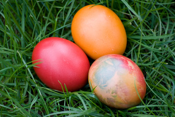 Fototapeta na wymiar easter eggs