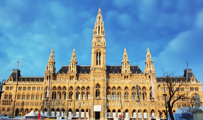 Fototapeta na wymiar Wiedeń - City Hall - Ratusz, austria