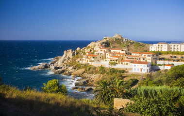 Fototapeta na wymiar niesamowite miasto Calvi na Korsyce, Francja