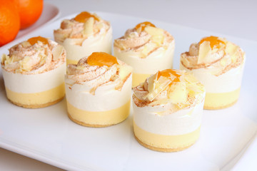 Orangen Creme Törtchen