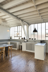 beautiful kitchen of a loft