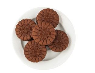 Chocolate cream cookies