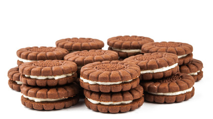 Chocolate cream cookies