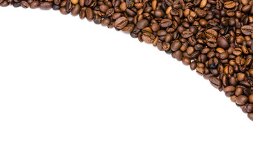 kaffeebohnen mit textfreiraum