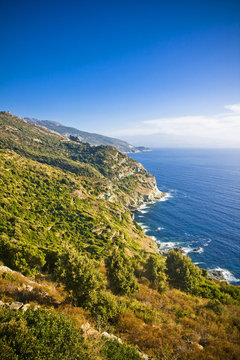 On the way in Cap Corse, Corsica, France