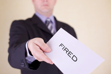 fired  by the boss