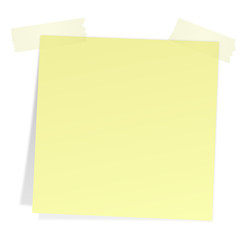 Notizzettel mit Klebestreifen