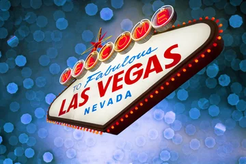 Poster Welcome To Las Vegas neon sign © somchaij