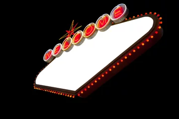 Fotobehang Welcome To Las Vegas neon sign © somchaij
