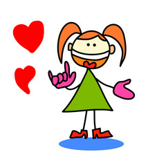 cartoon hand drawing expression