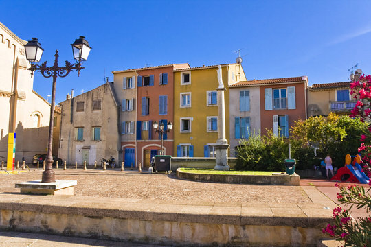 Fototapeta city centre of Aubagne, near Marseille, France