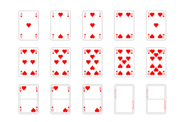 Spielkarten - Herz, Muster