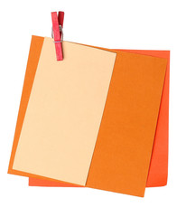 Colorful paper notes with clips