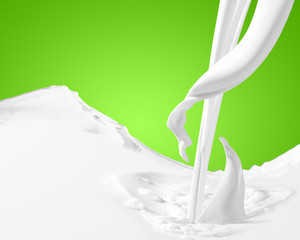 Image of milk splashes
