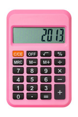 Pink calculator