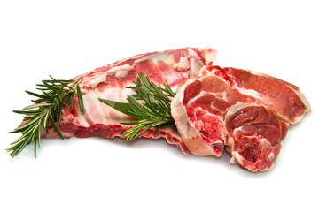 lamb meat with rosemary