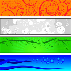 Collection of 4 Banner Ready for the Web