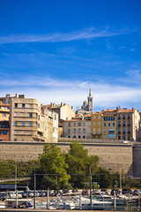 Fototapeta na wymiar the city centre in Marseille , France