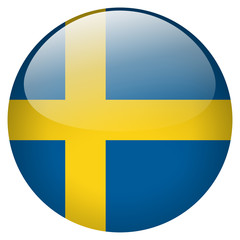 sweden flag button