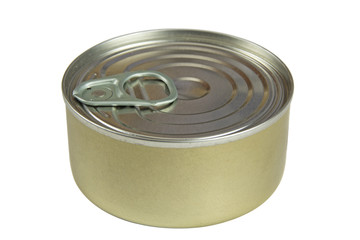 Tin can isolated
