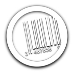 code barre vignette blanche