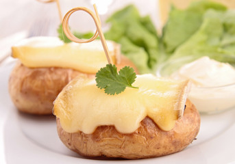 baked potato with cheese