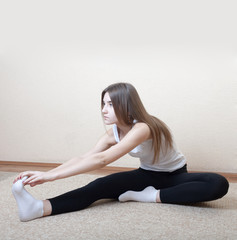 Fototapeta premium woman do yoga