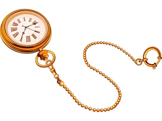 Fototapete Mädchenzimmer Gold Pocket watch  © Anna Velichkovsky