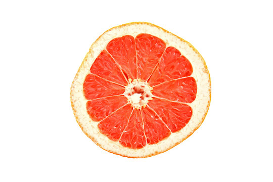 Grapefruit Cut Top View