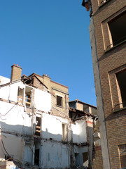 Fototapeta na wymiar rozbiórka budynku