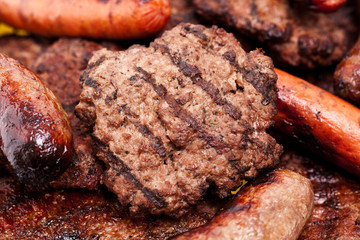 Grilled meats variety