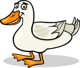 duck farm bird animal cartoon illustration