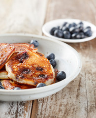 Blueberry pancakes