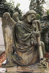 The Angel from the old Prague Cemetery, Czech Republic