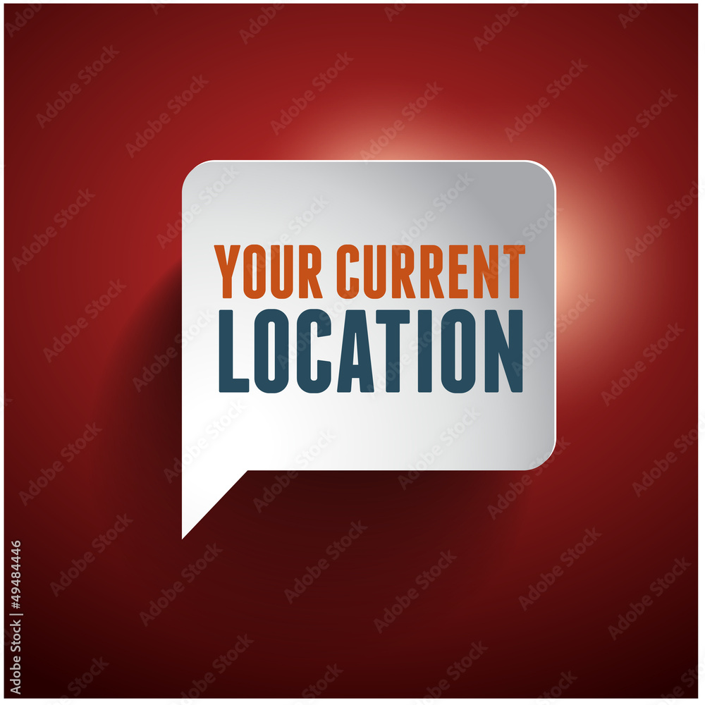 Poster vector map icon with pin pointer