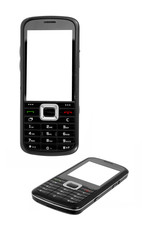 Smartphone isolated on white