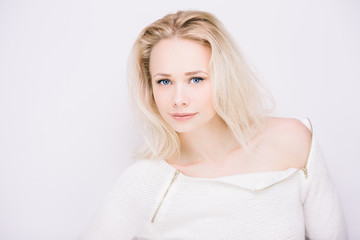 Naklejka premium Sensual blond