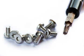 Screwdriver and screws