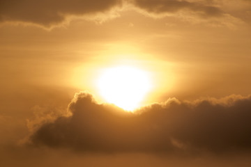 Sun and cloud