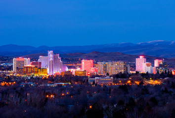 Reno Nevada at night