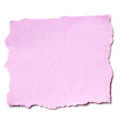Torn Pink Paper Isolated