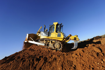 Excavator working