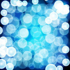 Blue festive background. Elegant abstract background with bokeh
