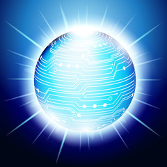 Abstract techno background.